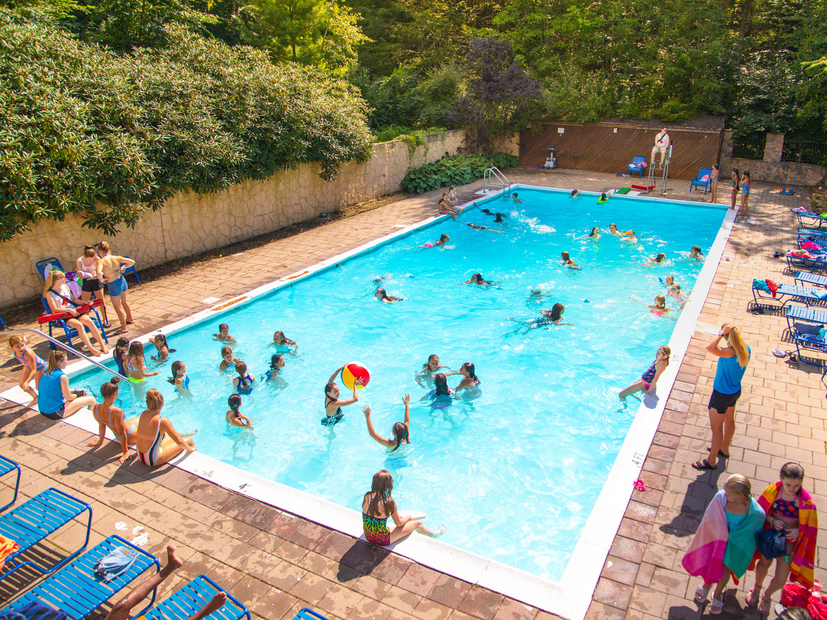 overhead view of the IGC pool