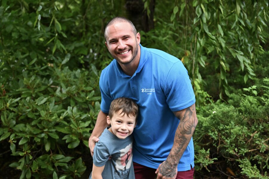 Alex Naddour visits gymnastics camp